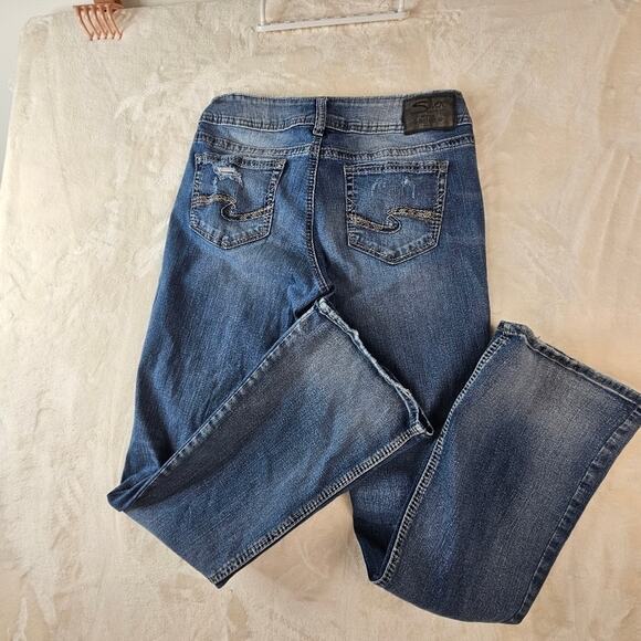 Silver Jeans Suki Mid Bootcut W29 L33 women’s distressed western rodeo boot - Picture 14 of 15